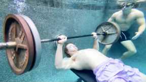 Weightlifting Underwater & More! | Extreme Workouts