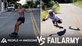 Downhill Longboard Wins Vs. Fails & More! | People Are Awesome Vs. FailArmy