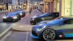 Guy takes delivery of his $4.5Million Bugatti Chiron Super Sport 300+ with his 3 other Bugattis!