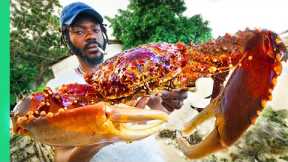 RARE Jamaican Seafood and Eating POISON Fish!! Montego Bay Food Tour!!