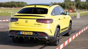 LOUD Mercedes GLE 63 AMG Coupe with Custom Exhaust - V8 Sounds !