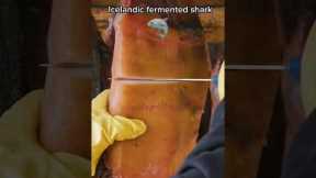 How toxic shark is fermented for eating #shorts