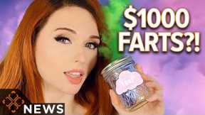 Amouranth is selling jars of her farts for $1000