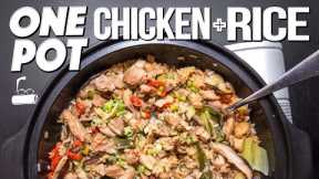 THE BEST ONE POT CHICKEN & RICE (ASIAN STYLE AND SO EASY TO MAKE!) | SAM THE COOKING GUY