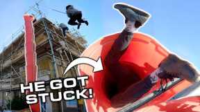 STORROR vs CRAZY vertical SLIDE! ??