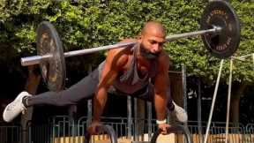 Man ﻿Planks With Barbell On Neck | Best Of The Week