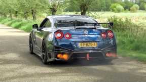 2000HP Nissan GT-R R35 - Accelerations, Rolling Launch & Flames !