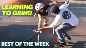 Man Helps Kid With First Skateboard Trick | Best Of The Week