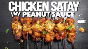 CHICKEN SATAY WITH PEANUT SAUCE B/C WE JUST GOT BACK FROM SINGAPORE! | SAM THE COOKING GUY