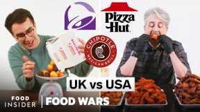 US vs UK Portion Size Differences (Taco Bell, Pizza Hut, Chipotle, and More) | Food Wars
