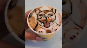 BEST. COFFEE. EVER. #shorts #talent #dog #frenchie