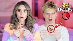 We ONLY ate TINY FOOD For 24 Hours Challenge!