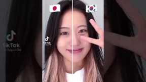 Makeup Japanese Vs Makeup korean#shorts