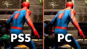 Marvel's Spider-Man - PS5 vs PC Max Settings Comparison