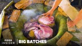 How 500 Pounds Of Lamb Barbacoa Is Cooked Every Weekend In Texcoco, Mexico | Big Batches
