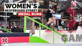 Women’s Skateboard Street: MEDAL RUNS | X Games 2022