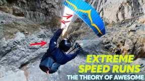 Paraglider Flies Through A Mountain Pass & More | The Theory Of Awesome