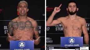 Charles Oliveira & Islam Makhachev are First to the Scale at the UFC 280 Weigh-Ins