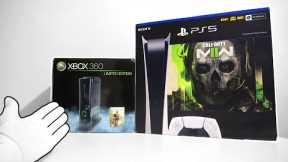 PS5 Call of Duty MWII Bundle + Xbox 360 MW2 Console Unboxing! (2009 vs 2022)