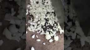2 knives minced garlic#shorts