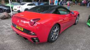 LOUD Ferrari California with Straight Pipe Exhaust - Powerslides, Revs & Accelerations !