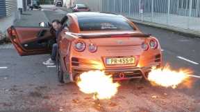 1041HP Top Secret Nissan GT-R R35 with Armytrix Exhaust - HUGE Flames, Turbo Sounds & Accelerations!