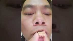 Bite off peanut candy#shorts