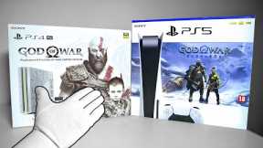 PS5 GOD OF WAR RAGNARÖK Console Unboxing! (PlayStation 5) + PS4 Pro Limited Edition
