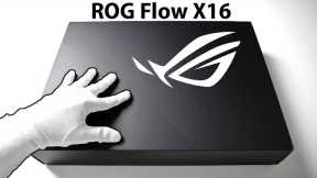 The Future of Gaming Laptops? ROG Flow X16 Unboxing + Gameplay