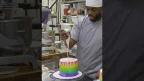 See this unicorn rainbow cake come to life on Are You Faster Than Blake Leeper?