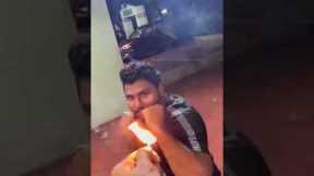 Guy Lights Matchstick With Punch | People Are Awesome #shorts