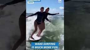 Wake Surfing While Drinking Coffee, Celebrating & ﻿More | PAA Driven #surfing #shorts