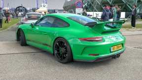 Porsche 991.2 GT3 with Akrapovic Exhaust - Accelerations & Launch Control !