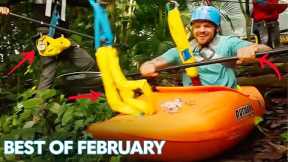 Man Does Kayak Zip Line Through Jungle: ﻿Best Of The Month Of February | People Are Awesome