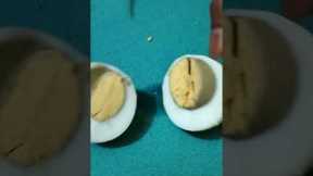 cut the egg in half#shorts