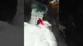 Person Rides Kayak Down Multiple Waterfalls In Mexico | People Are Awesome #shorts