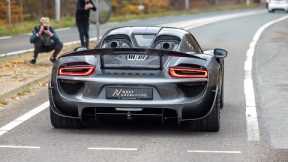 Porsche 918 Spyder with Edo Competition Exhaust - LOUD Accelerations & Downshifts !