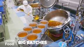 How A Japanese Mega-Kitchen Prepares Thousands Of School Lunches Everyday | Big Batches