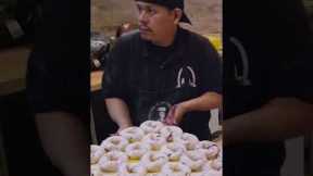This shop makes 100,000 bagels every week. #howitsmade #bagels #baking