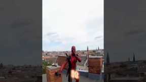 When Deadpool is angry at Spider-Man in Real Life 🤣