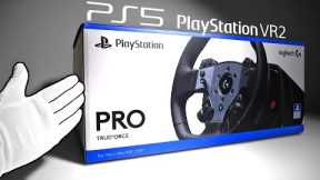 $1350 PS5 PlayStation VR2 Racing Wheel Experience!