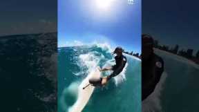 Man Does Incredible Tricks On Surfboard | People Are Awesome #shorts