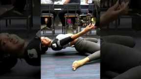 Woman Does Limbo In Airport Terminal | People Are Awesome #extremesports #shorts