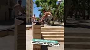 Man With One Leg Does Parkour | People Are Awesome #parkour
