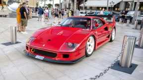 Ferrari F40 & F50 - Amazing V8 / V12 Sounds, Crackles and Driving in Monaco !
