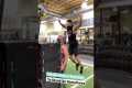Athlete Jumps On Mans Shoulders |