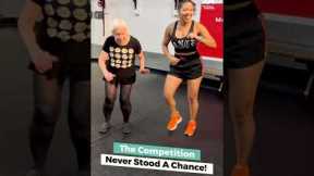 Old Woman Dances With Trainer | People Are Awesome #shorts