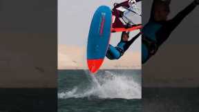 Woman Flies Upside Down While Windsurfing | People Are Awesome #shorts