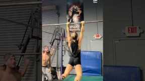 Woman Performs Incredible Flyaway Grab | People Are Awesome #shorts
