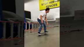 Skateboarder Performs Long Grind on Rail | People Are Awesome #shorts